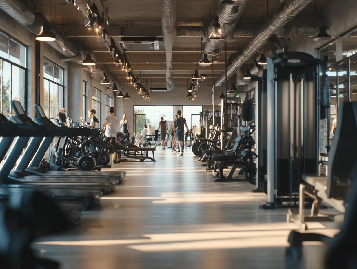 Група людей різного віку займається фітнесом